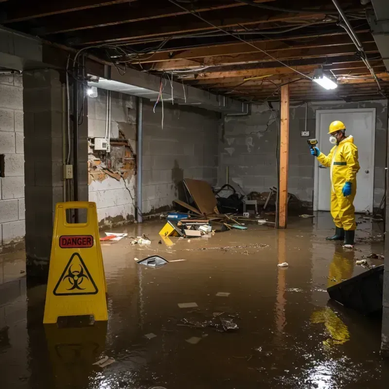 Flooded Basement Electrical Hazard in Hyde County, SD Property